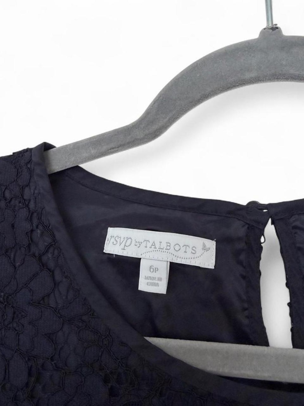 Talbots Black Lace Shell Top - Picture 2 of 4